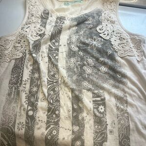 Bundle 2 medium tank tops cowboy western vibe